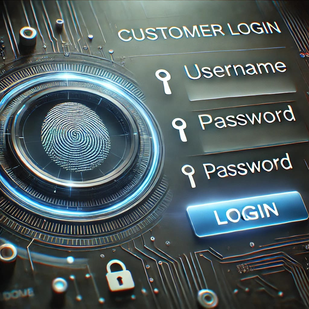 Customer Login Page Image