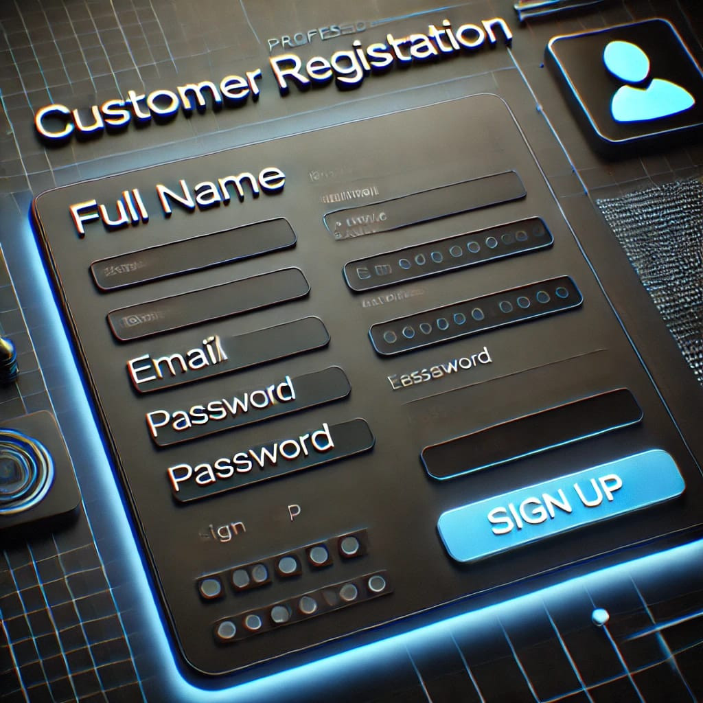 Customer Register Page Image